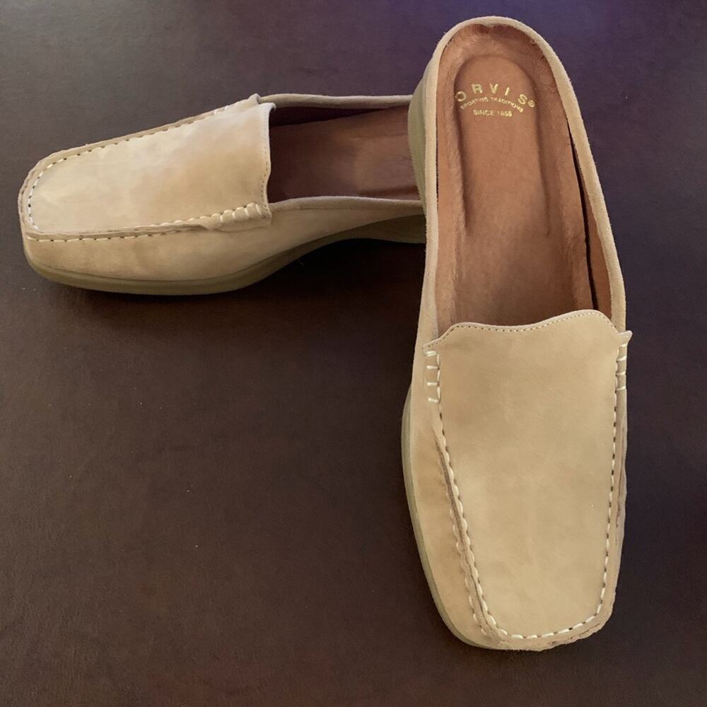 NOWT suede nubuck ORVIS mule slides Size 10